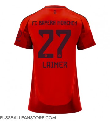 Bayern Munich Konrad Laimer #27 Replik Heimtrikot Damen 2024-25 Kurzarm